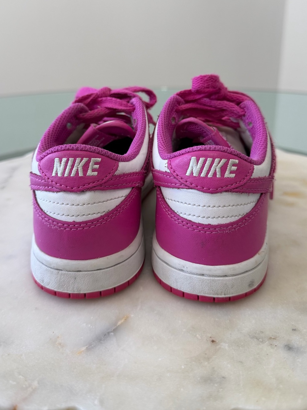 Nike Kids' Dunk 13c Pink and White Low-Top Sneakers